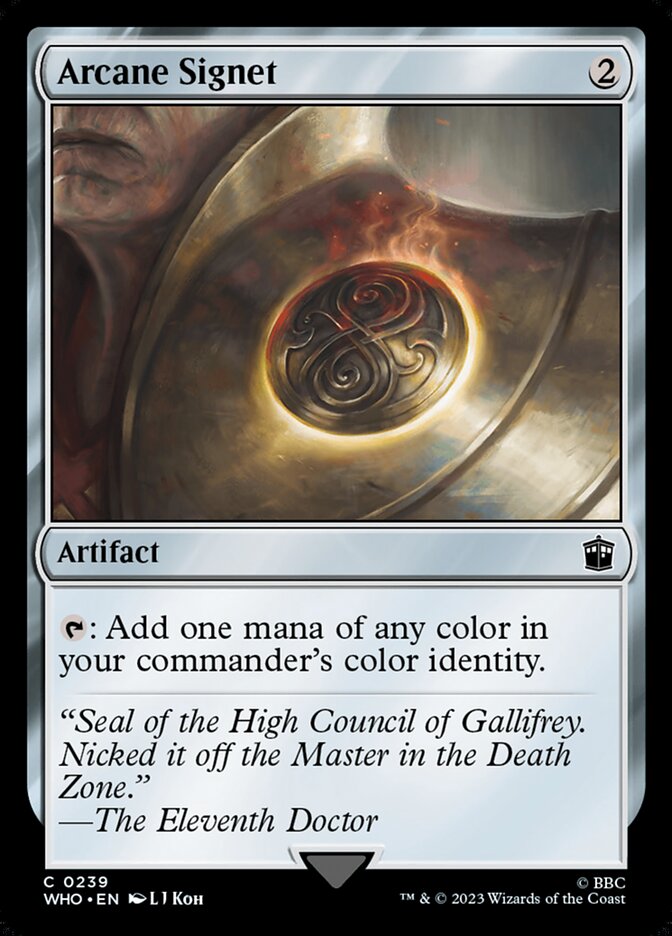 Arcane Signet, Doctor who Card Art