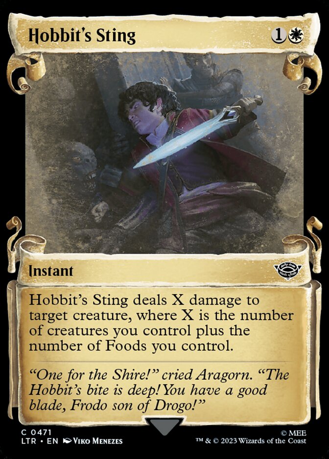 Hobbit's Sting, The lord of the rings: tales of middle-earth Card Art