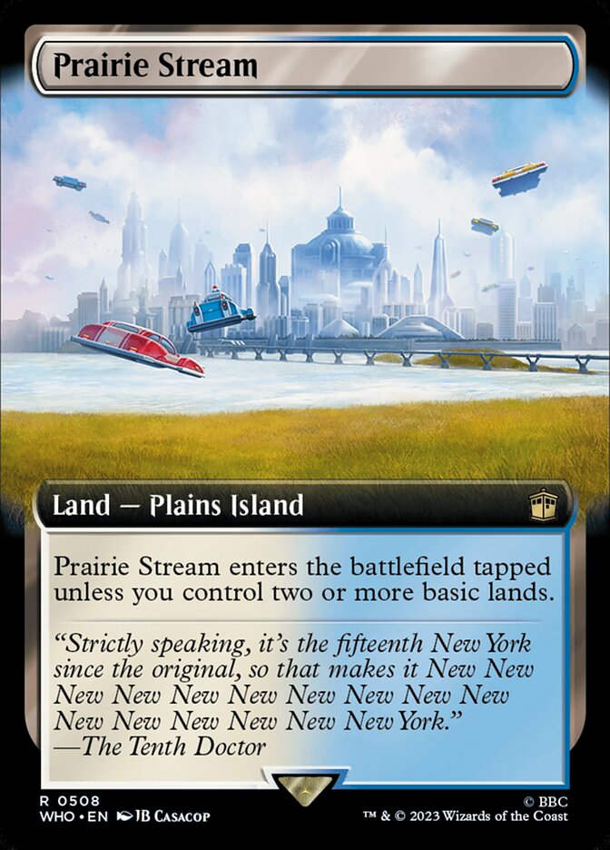 Prairie Stream, Doctor Who Card Art