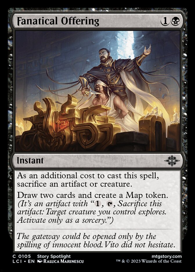 Fanatical Offering, The Lost Caverns Of Ixalan Card Art