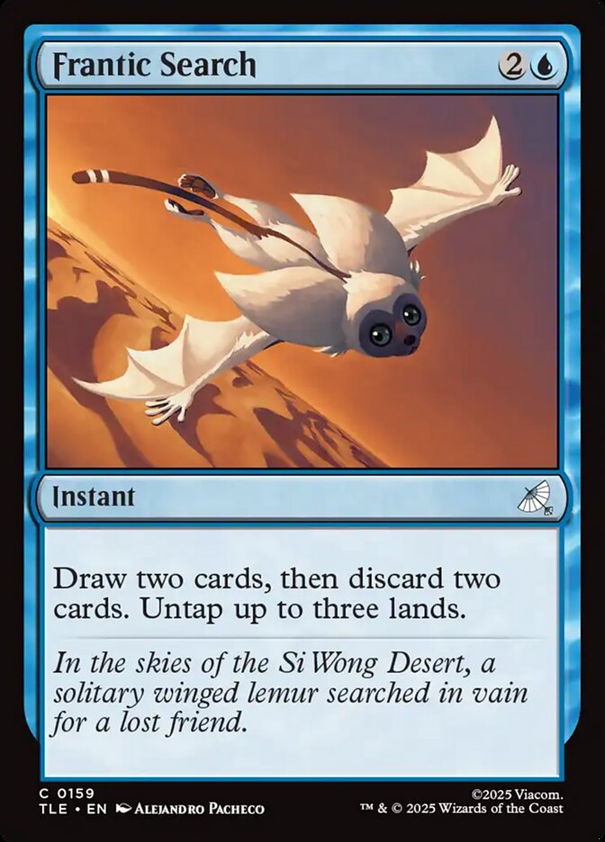 Frantic Search, Avatar: The Last Airbender Eternal Card Art