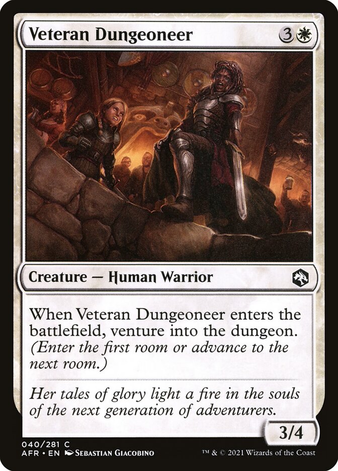 Veteran Dungeoneer, Adventures in the forgotten realms Card Art