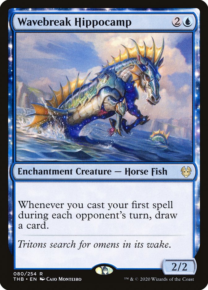 Wavebreak Hippocamp, Theros beyond death Card Art