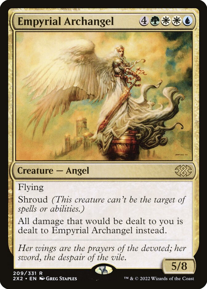 Empyrial Archangel, Double masters 2022 Card Art