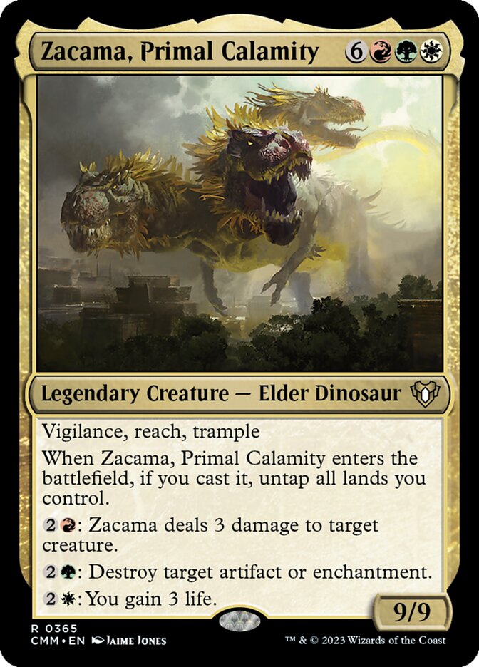 Zacama, Primal Calamity, Commander Masters Card Art