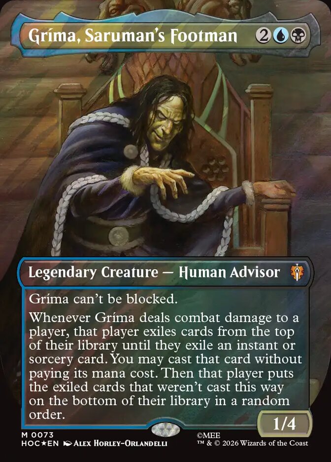 Gríma, Saruman's Footman, The Hobbit Eternal Card Art