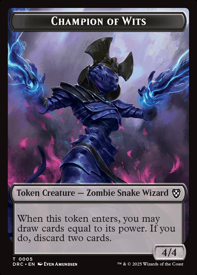 Champion of Wits, Aetherdrift Commander Tokens Card Art