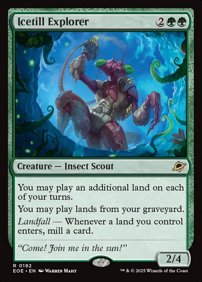 Icetill Explorer, Edge of eternities Card Art