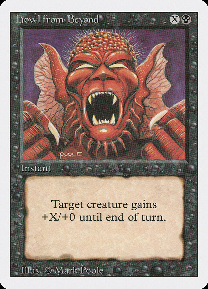 Howl from Beyond, Revised edition Card Art