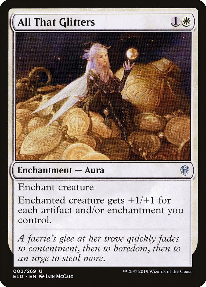 All That Glitters, Throne of eldraine Card Art