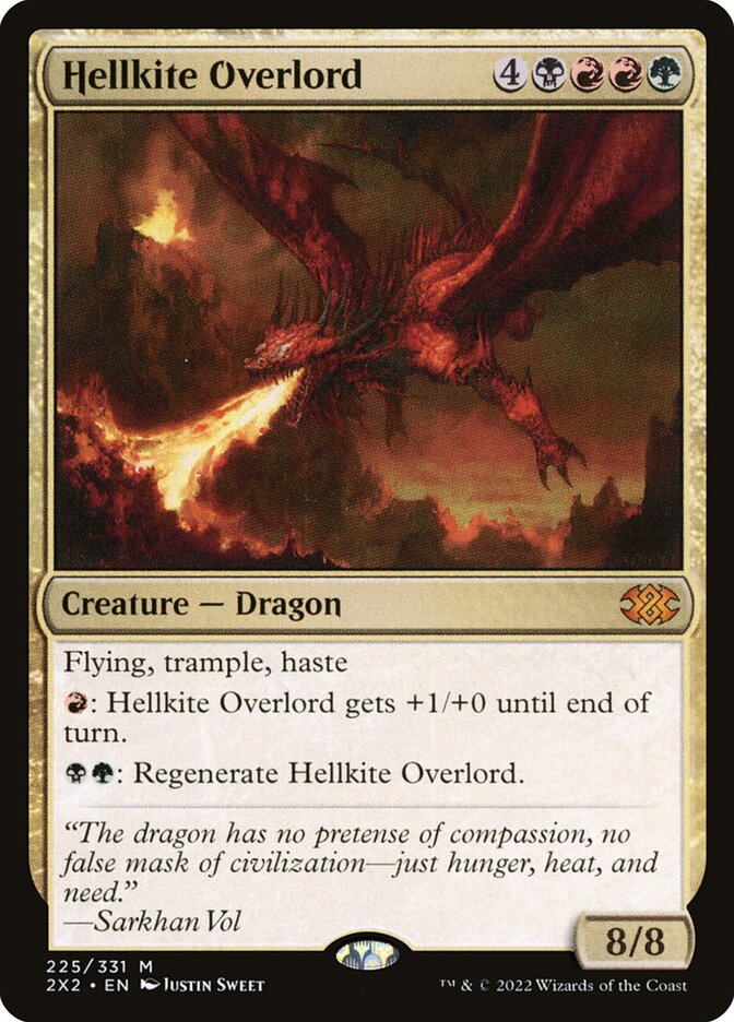 Hellkite Overlord, Double Masters 2022 Card Art