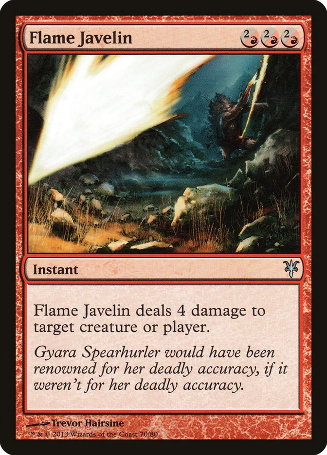 Flame Javelin, Duel decks: sorin vs. tibalt Card Art