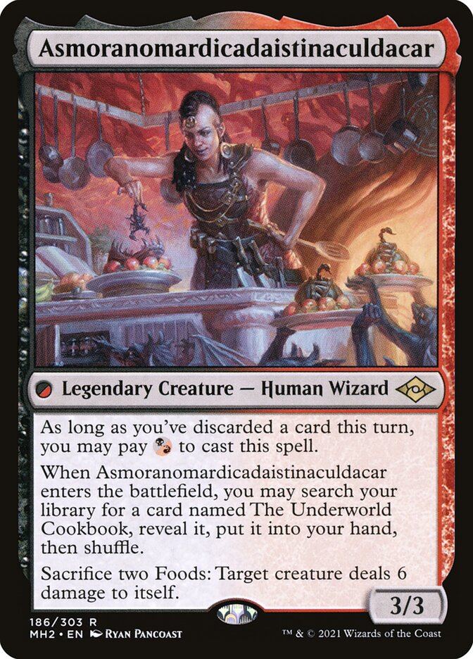 Asmoranomardicadaistinaculdacar, Modern horizons 2 Card Art