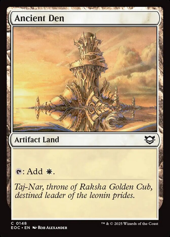 Ancient Den, Edge Of Eternities Commander Card Art