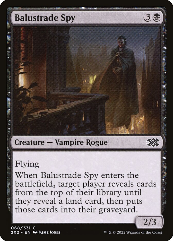 Balustrade Spy, Double Masters 2022 Card Art