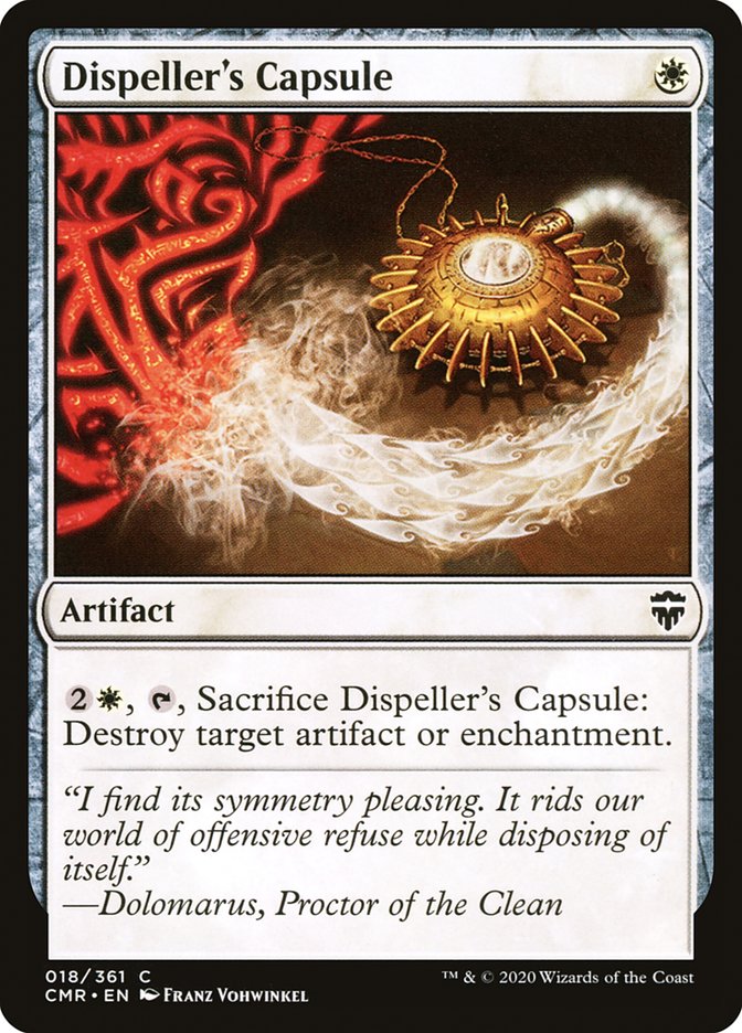 Dispeller's Capsule, Commander legends Card Art