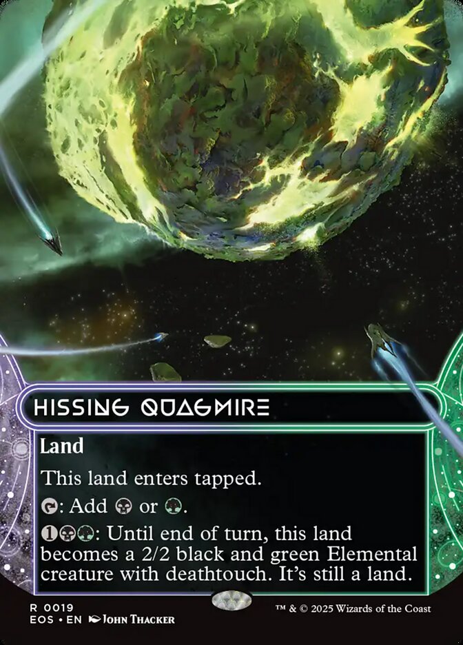Hissing Quagmire, Edge Of Eternities: Stellar Sights Card Art