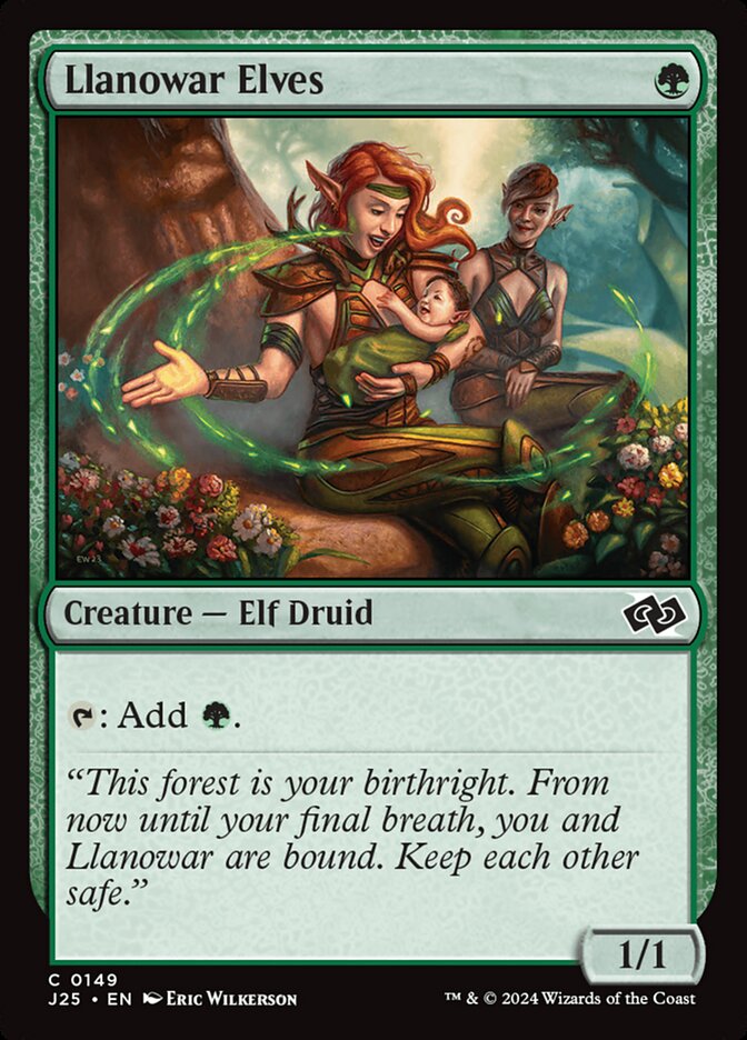 Llanowar Elves, Foundations Jumpstart Card Art
