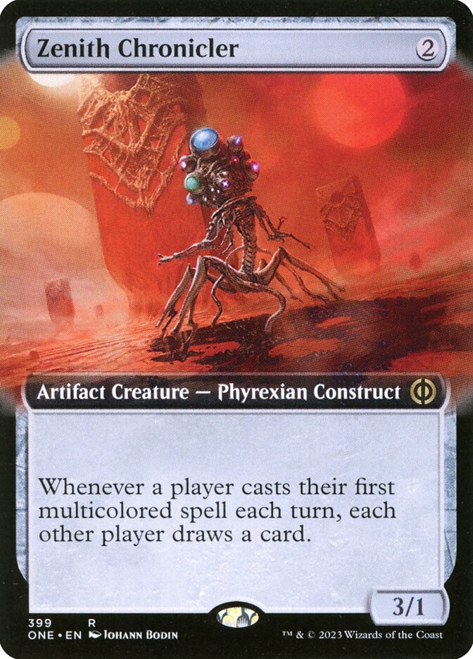 Zenith Chronicler, Phyrexia: all will be one Card Art