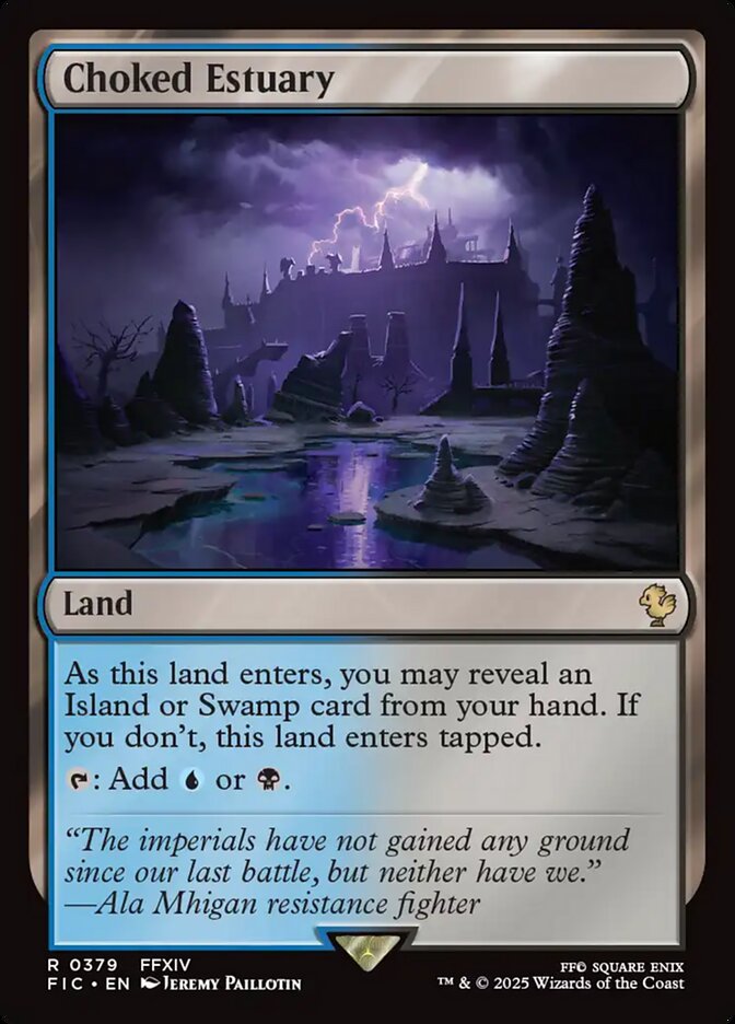 Choked Estuary, Final fantasy commander Card Art