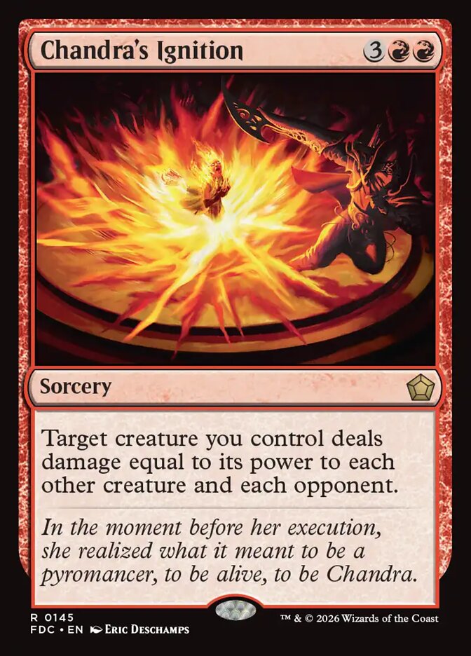 Chandra's Ignition, Foundations Commander Card Art