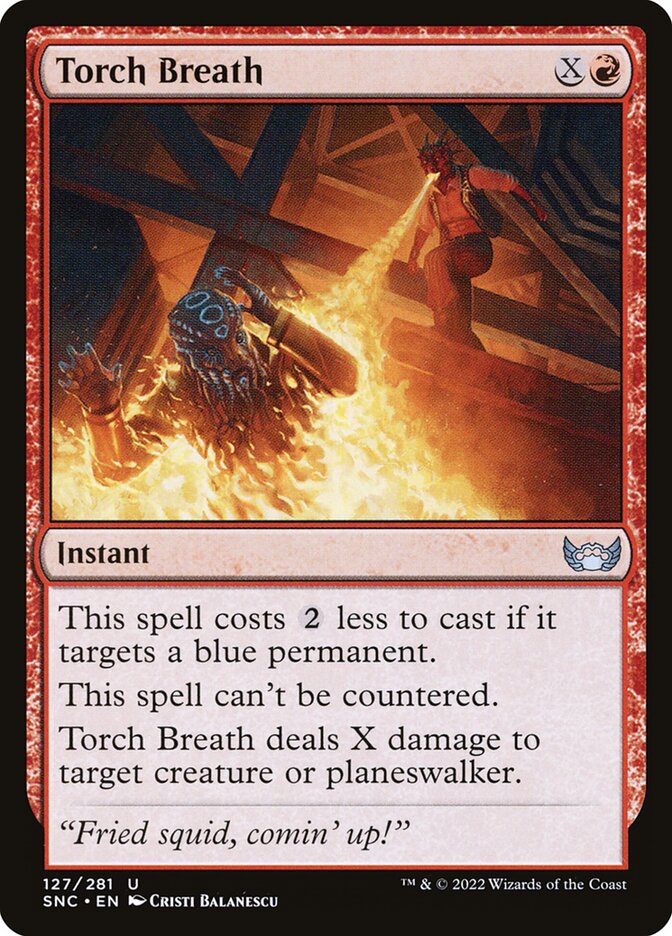 Torch Breath, Streets Of New Capenna Card Art
