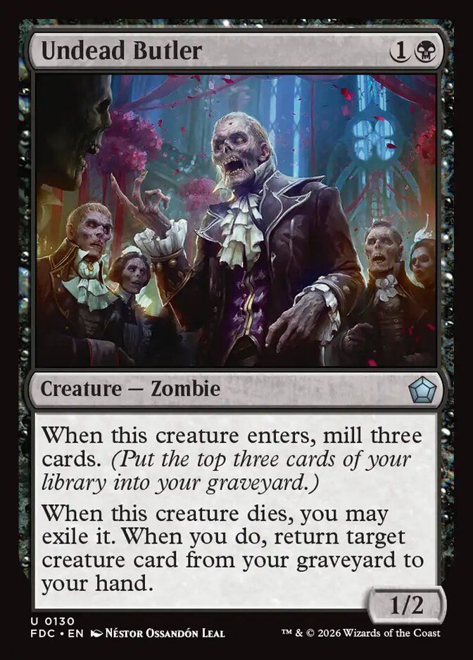 Undead Butler, Foundations Commander Card Art