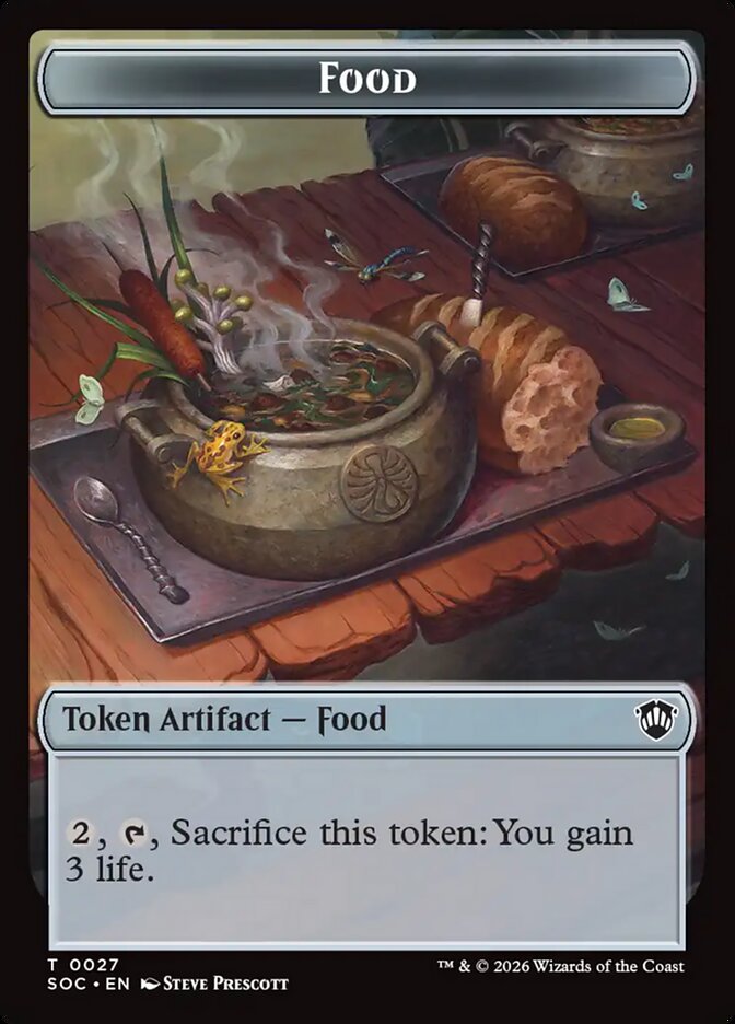 Food, Secrets Of Strixhaven Commander Tokens Card Art