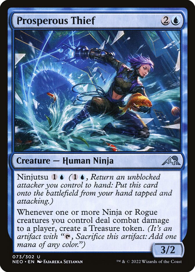 Prosperous Thief, Kamigawa: neon dynasty Card Art