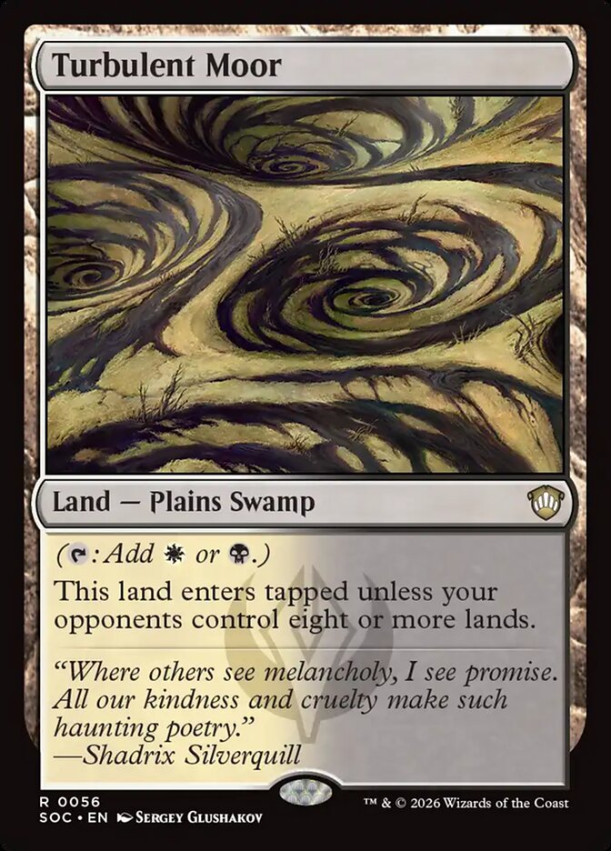 Turbulent Moor, Secrets Of Strixhaven Commander Card Art