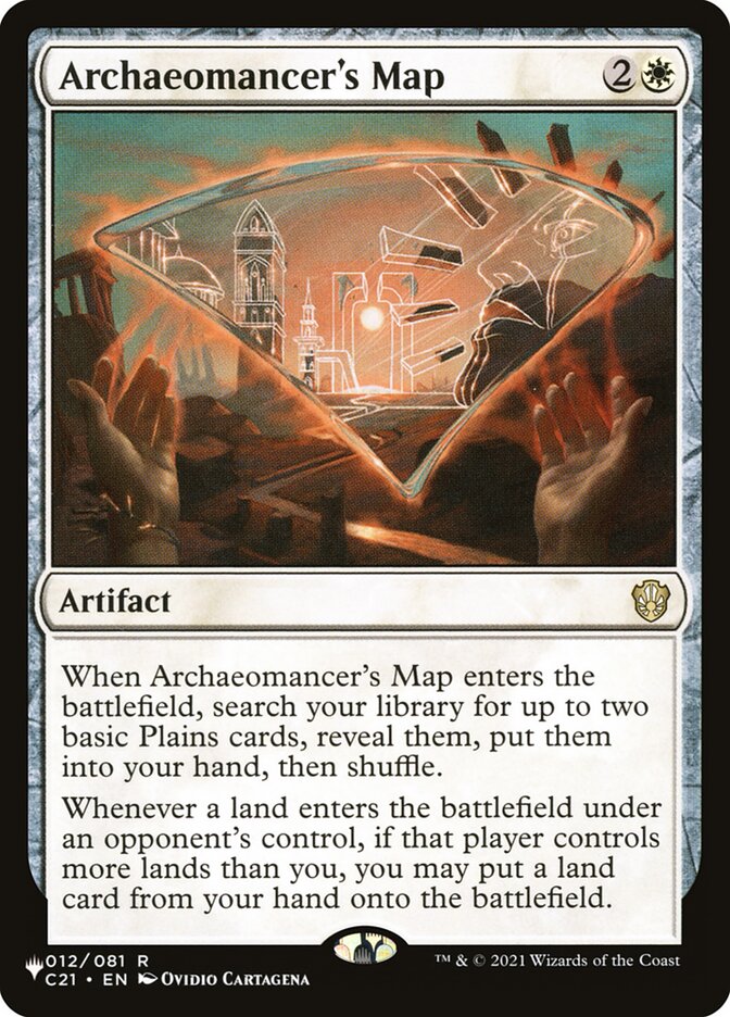 Archaeomancer's Map, The List Card Art