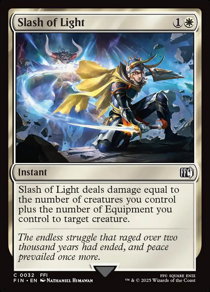 Slash of Light, Final fantasy Card Art