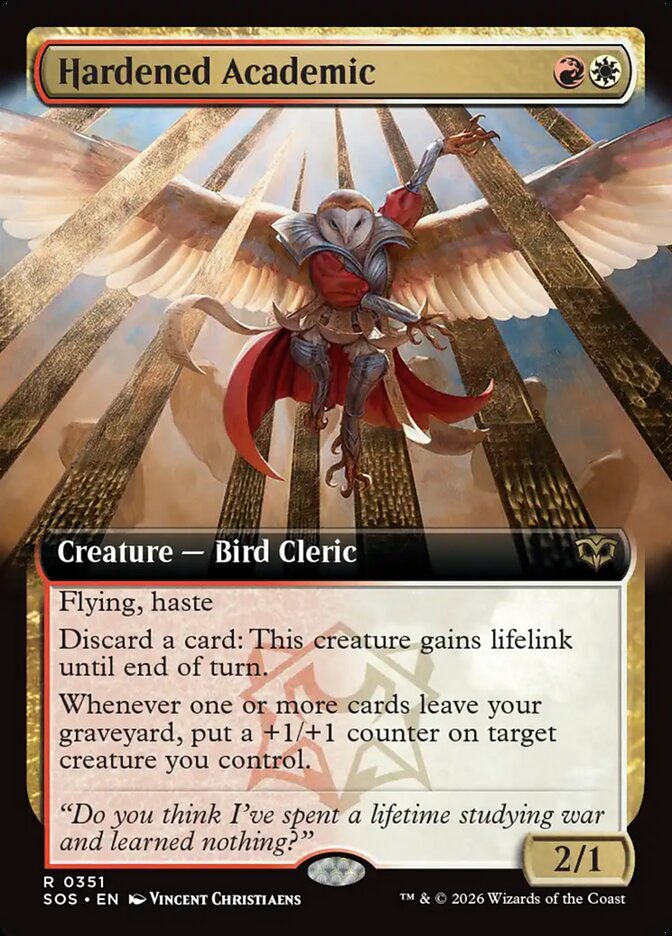 Hardened Academic, Secrets Of Strixhaven Card Art