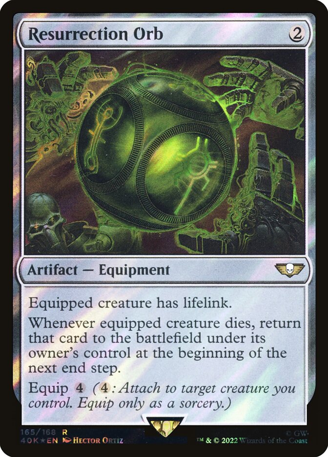 Resurrection Orb, Warhammer 40,000 Commander Card Art