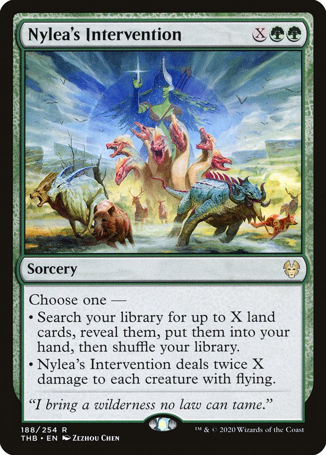 Nylea's Intervention, Theros beyond death Card Art