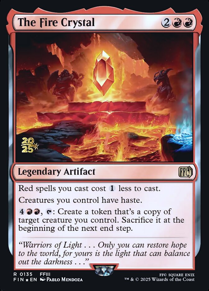 The Fire Crystal, Final Fantasy Promos Card Art