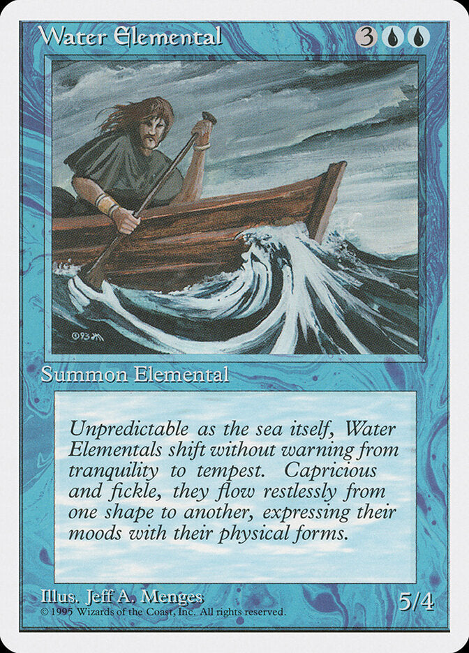 Water Elemental, Fourth Edition Card Art