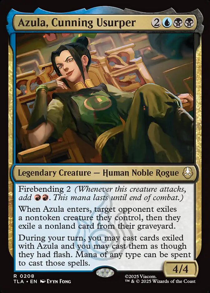 Azula, Cunning Usurper, Avatar: The Last Airbender Card Art