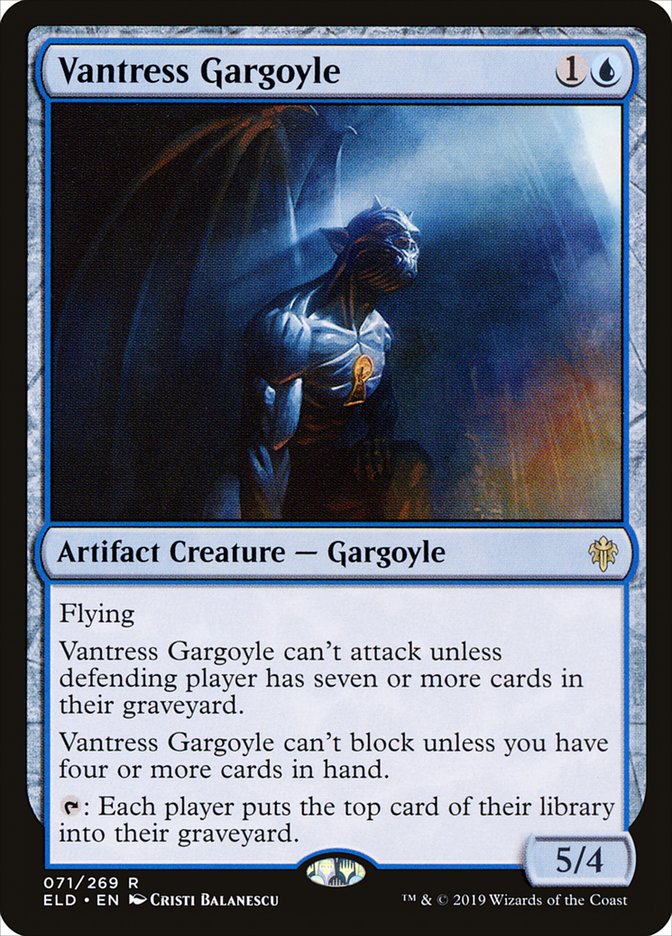 Vantress Gargoyle, Throne of eldraine Card Art