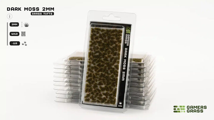 Gamers Grass - Grass Tufts - Dark Moss 2mm
