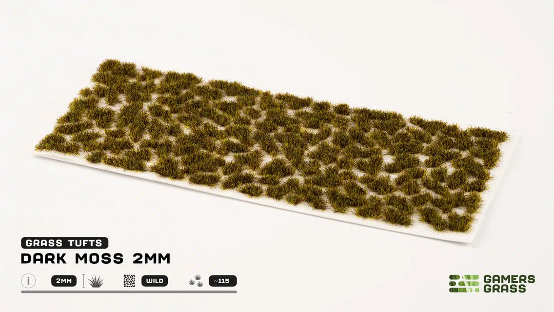 Gamers Grass - Grass Tufts - Dark Moss 2mm