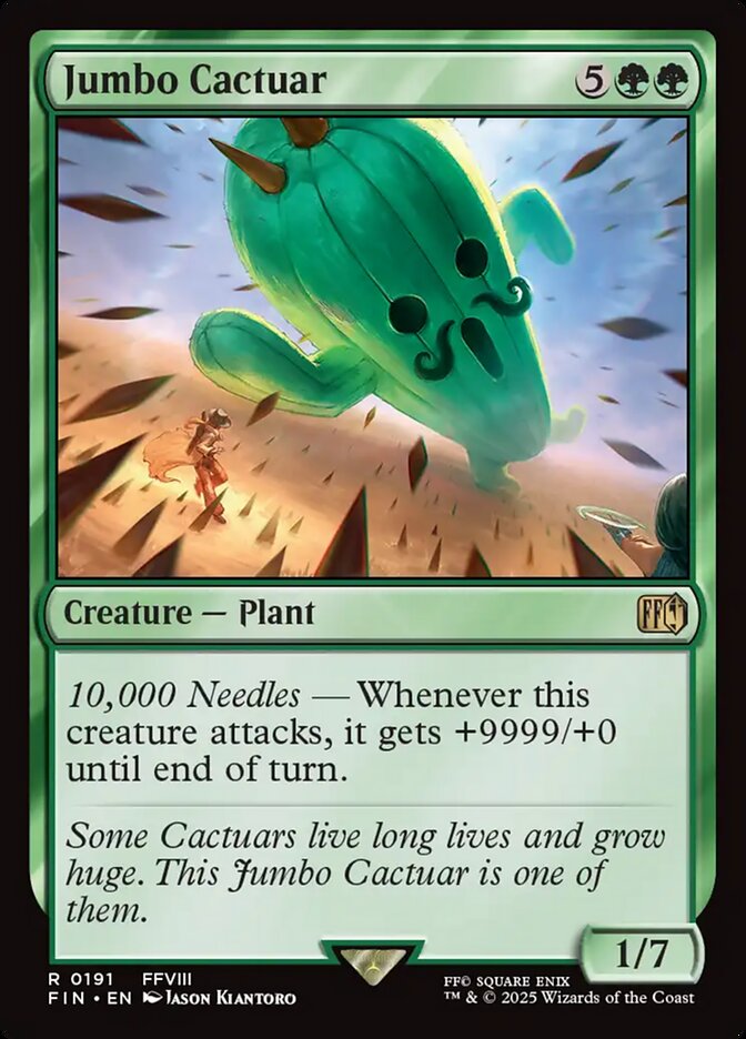 Jumbo Cactuar, Final Fantasy Card Art