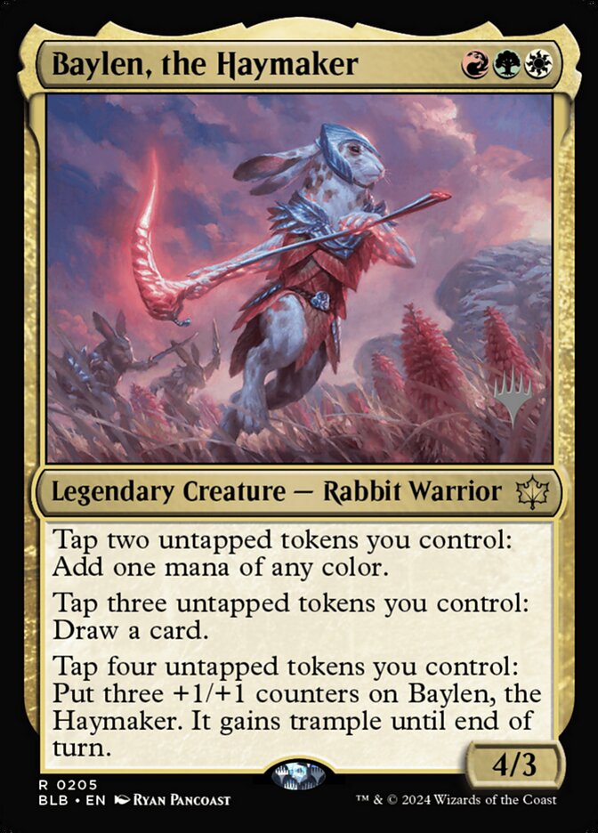 Baylen, the Haymaker, Bloomburrow promos Card Art