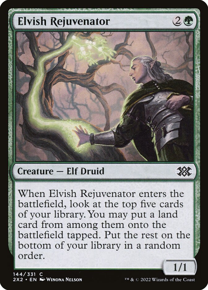 Elvish Rejuvenator, Double masters 2022 Card Art