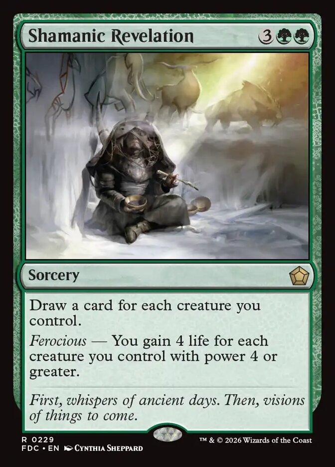 Shamanic Revelation, Foundations Commander Card Art
