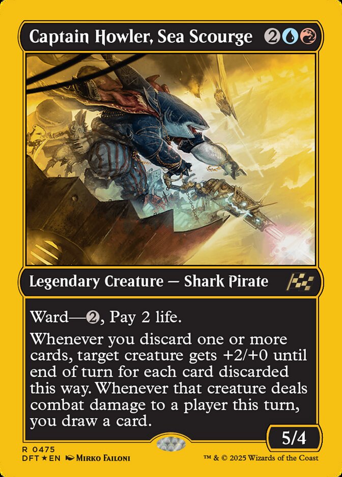 Captain Howler, Sea Scourge - Firstplace Foil