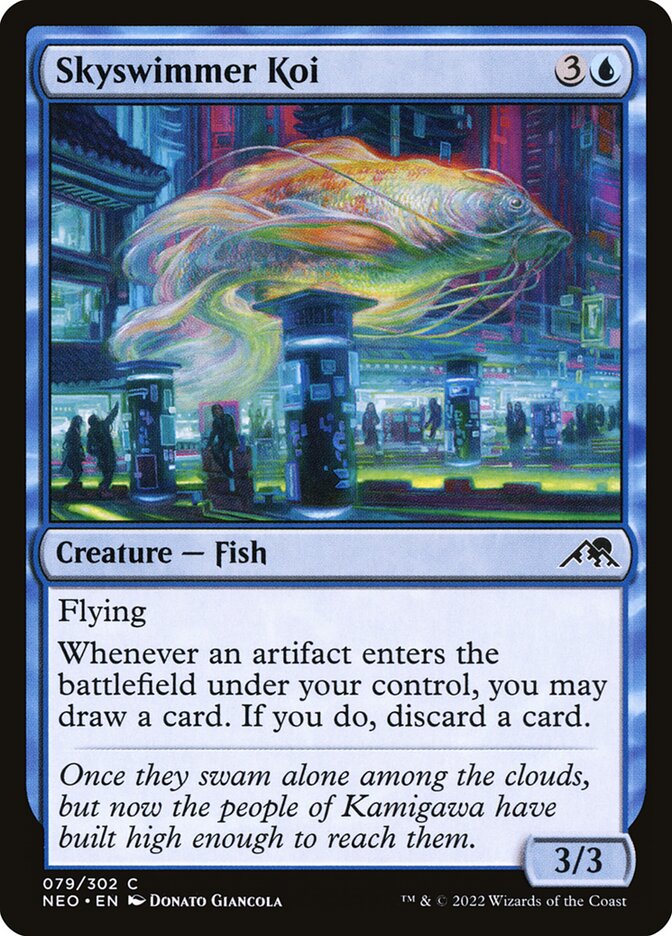 Skyswimmer Koi, Kamigawa: neon dynasty Card Art