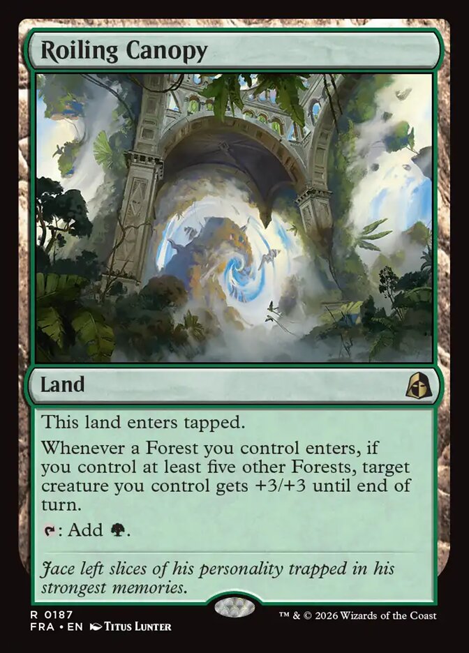 Roiling Canopy, Reality Fracture Card Art