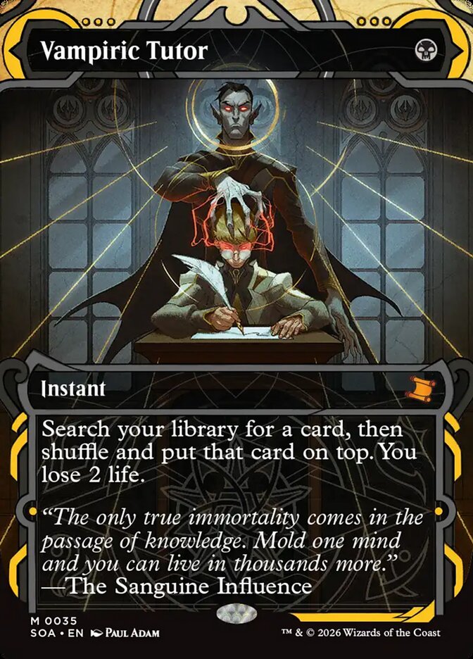Vampiric Tutor, Secrets Of Strixhaven Mystical Archive Card Art