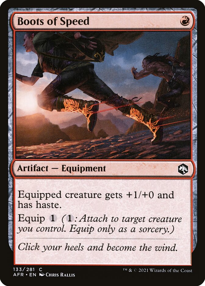 Boots of Speed, Adventures In The Forgotten Realms Card Art